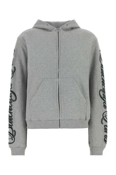 Balenciaga -style Cotton Sweatshirt In Grey