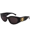 Balenciaga Grey Cat Eye Ladies Sunglasses Bb0322s 002 55