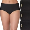 Bali 3-pack Cotton Essentials Hipster Underwear Dflep3 In Black