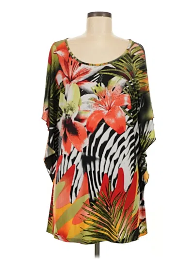 Pre-owned Bali 3/4 Sleeve Blouse In Orange