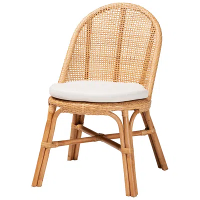 Bali & Pari Daniela Bohemian Light Honey Rattan Dining Chair