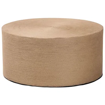 Bali & Pari Lapis Handwoven Jute Coffee Table - Boho Round Centerpiece