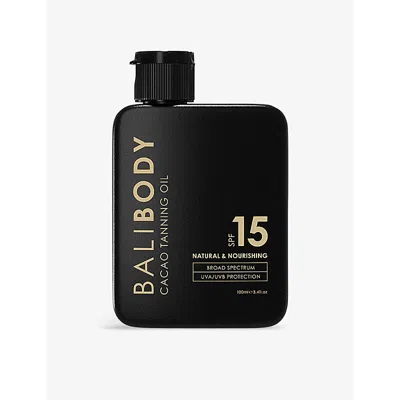 Bali Body Cacao Tanning Oil Spf 15 In Black