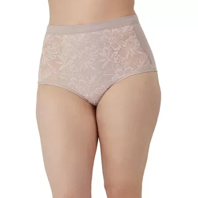 Bali Breathe Cotton Modal Lace High Rise Brief Dfclbf In Purple