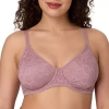 Bali Breathe Cotton Modal Lace Underwire Bra Df7590 In Purple