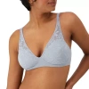 Bali Breathe Cotton Modal Wireless T-shirt Bra Df7594 In Blue