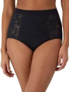 Bali Breathe Lace High-waist Brief In Black