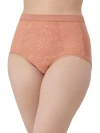 Bali Women's Breathe Lace High-rise Brief Underwear Dfclbf In Misted Rose