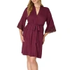 Bali Breathe Womens Sleepwear Robe With Pockets In Pink