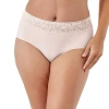 Bali Comfort Revloution Modern Seamless Lace Trim Brief Panty Dfmlbf In Pink