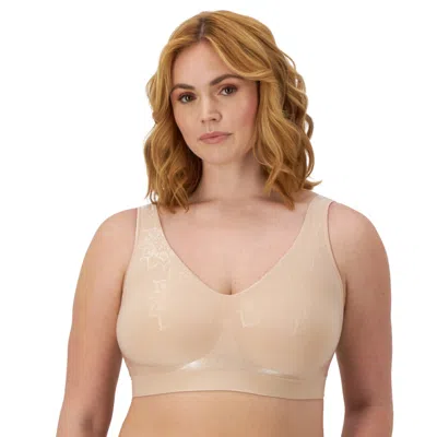 Bali Comfort Revolution Comfortflex Fit Seamless 2-ply Wireless Bra 3484 In Brown