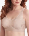 Bali Comfort Revolution Comfortflex Fit Seamless Shaping Wireless Bra 3488 In Multi