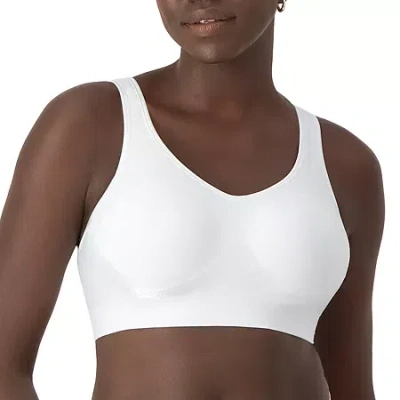 Bali Comfort Revolution Comfortflex Fit Shaping Seamless Wireless Full Coverage Bra-3488 In White