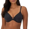 Bali Comfort Revolution Front Close Shaping T-shirt Underwire Full Coverage Bra 3p66 In Black