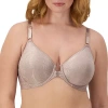 Bali Comfort Revolution Front Close Shaping T-shirt Underwire Full Coverage Bra 3p66 In Gray