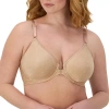 Bali Comfort Revolution Front Close Shaping T-shirt Underwire Full Coverage Bra 3p66 In Sand