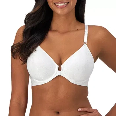Bali Comfort Revolution Front Close Shaping T-shirt Underwire Full Coverage Bra 3p66 In White