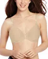 Bali Comfort Revolution Front-close Shaping Underwire Bra 3p66 In Nude Jacquard (nude 5)