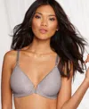 Bali Comfort Revolution Front-close Shaping Underwire Bra 3p66 In Warm Steel Jacquard