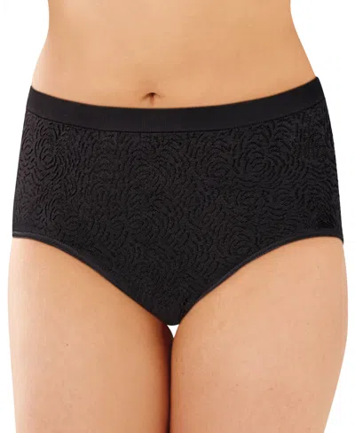 Bali Comfort Revolution Microfiber Brief Underwear 803j In Black