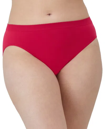 Bali Comfort Revolution Microfiber Hi Cut Brief Underwear 303j In Red