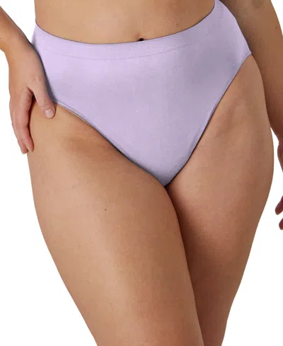 Bali Comfort Revolution Microfiber Hi Cut Brief Underwear 303j In Pale Iris Purple