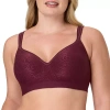 Bali Comfort Revolution Seamless Wireless Full Coverage Bra 3463 In Purple