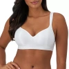 Bali Comfort Revolution Seamless Wireless Full Coverage Bra 3463 In White