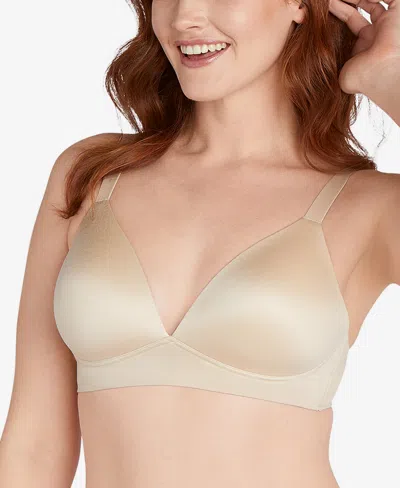 Bali Comfort Revolution Soft Touch Perfect T-shirt Wireless Bra Df3460 In Almond