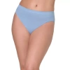 Bali Comfort Revolution Womens Average + Full Figure Seamless High Cut Panty 303j In Blue
