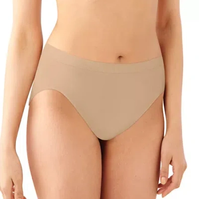 Bali Comfort Revolution Womens Average + Full Figure Seamless High Cut Panty 303j In Sand