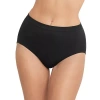 Bali Comfort Revolution Womens Seamless Cooling Brief Panty 803j In Black