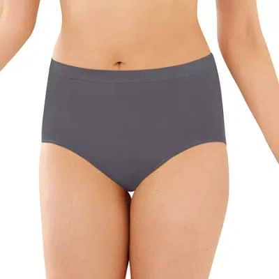 Bali Comfort Revolution Womens Seamless Cooling Brief Panty 803j In Blue