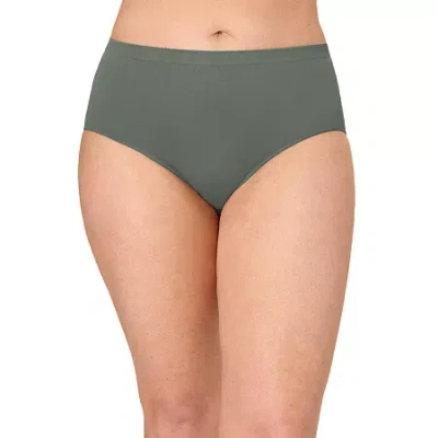 Bali Comfort Revolution Womens Seamless Cooling Brief Panty 803j In Gray