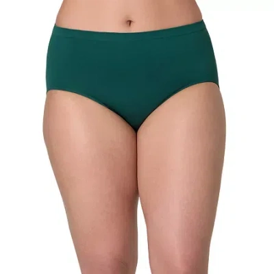 Bali Comfort Revolution Womens Seamless Cooling Brief Panty 803j In Green