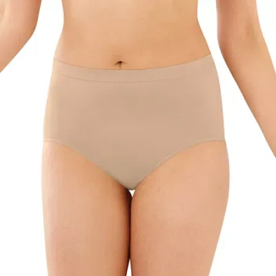 Bali Comfort Revolution Womens Seamless Cooling Brief Panty 803j In Sand