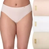 Bali Cotton 3-pack Pack High-cut Panties Underwear Dfleh3 In Sand