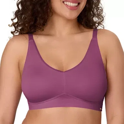 Bali Cotton Collection Wireless Bra Df8130 In Purple