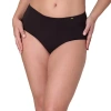 Bali Cotton Light Tummy Support Moisture Wicking Brief Panties Underwear Dflebf In Black