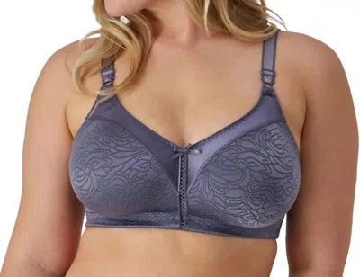 Bali Double Support Lace Wireless Bra In Private Jet In Gray
