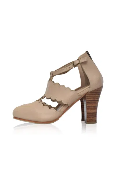 Bali Elf Women's Incognito Leather Heels In Ivory In Multi
