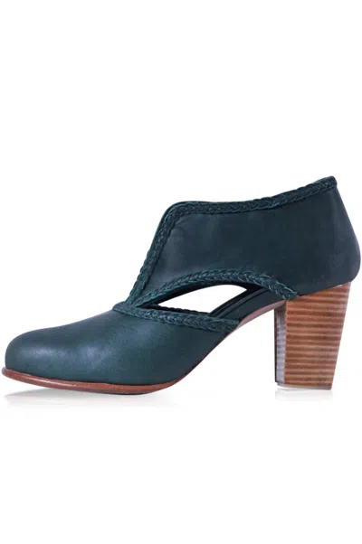 Bali Elf Women's Spirit Walker Booties In Emerald In Gold
