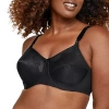 Bali Flower Underwire Unlined Full Coverage Bra 0180 In Black