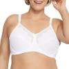 Bali Flower Underwire Unlined Full Coverage Bra 0180 In White