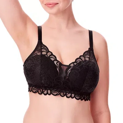 Bali Lace Desire Bralette Wireless Full Coverage Bra Df6591 In Black
