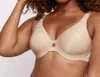 Bali Lilyette Minimizer Plunge Into Comfort Keyhole Underwire Bra In Taupe In Grey