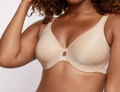 Bali Lilyette Minimizer Plunge Into Comfort Keyhole Underwire Bra In Taupe In Grey