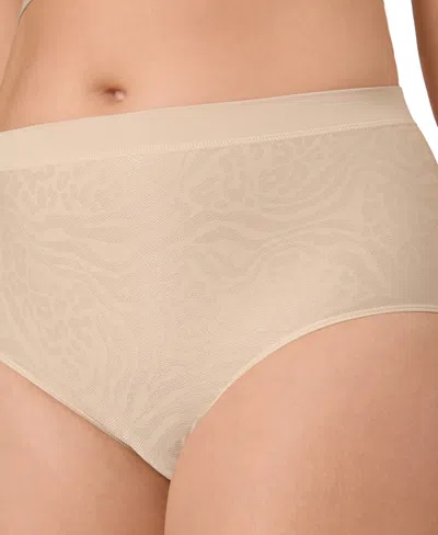 Bali One Smooth U All Over Smoothing Brief Underwear 2361 In Almond Mixed Animal
