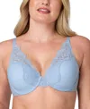 Bali One Smooth U Comfort Stretch Lace Uw Df0084 In Blue