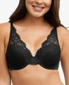 Bali One Smooth U Confort Stretch Lace Uw Df0084 In Black